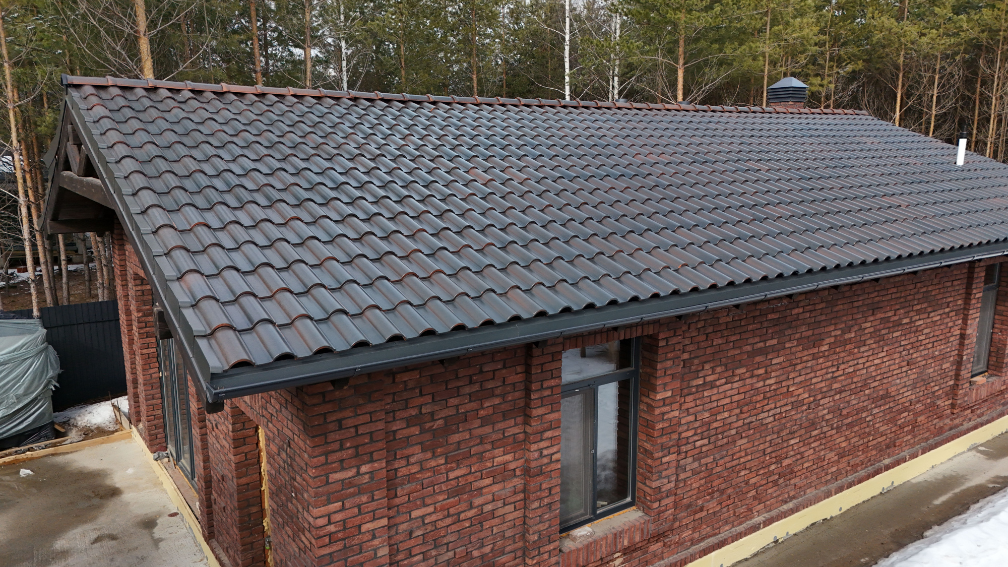 Керамическая черепица SultanCeramic Venesiya Anthracite